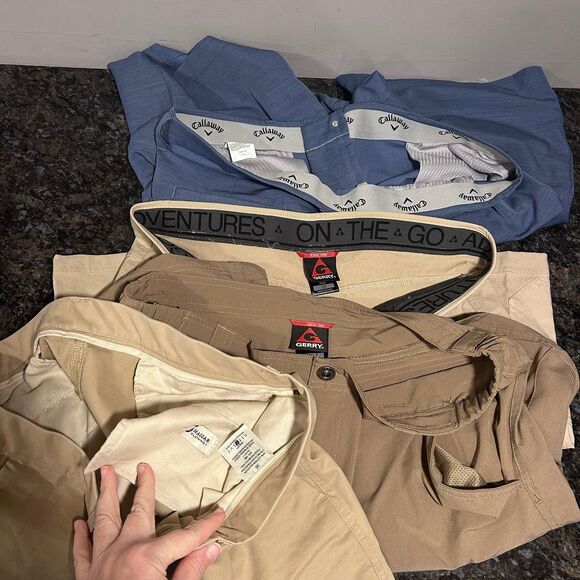 Lot of 4 Men’s Shorts Sz 36 Callaway Gerry Haggar EUC Golf Khakis - Picture 11 of 11